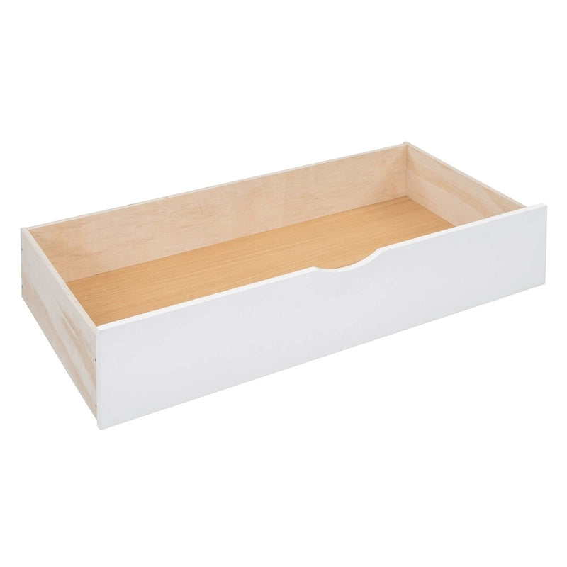 Full Size Wood Daybed with Cabinet, 2 Drawers, and Shelf