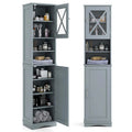 67 Tall Bathroom Cabinet Freestanding Storage Cabinet with 5 - See Details