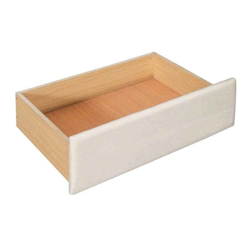 Twin Velvet Daybed with Trundle, 2 Drawers, and USB Port