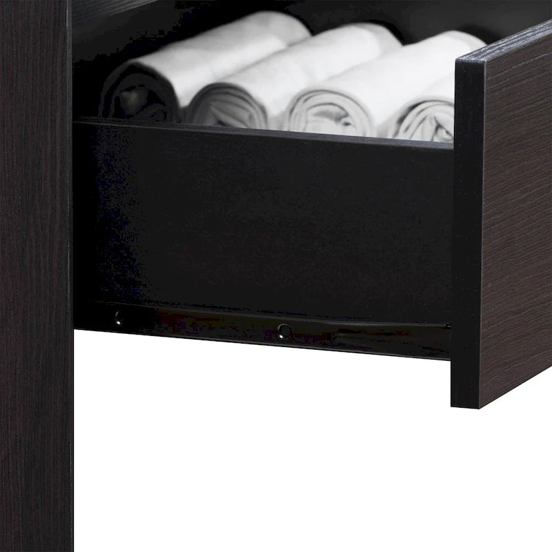 5-Drawer Tall Dresser, Mid-Century Modern Style with Metal Handles