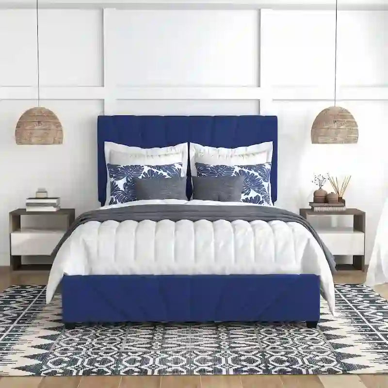 Upholstered 4-drawer Storage Bed
