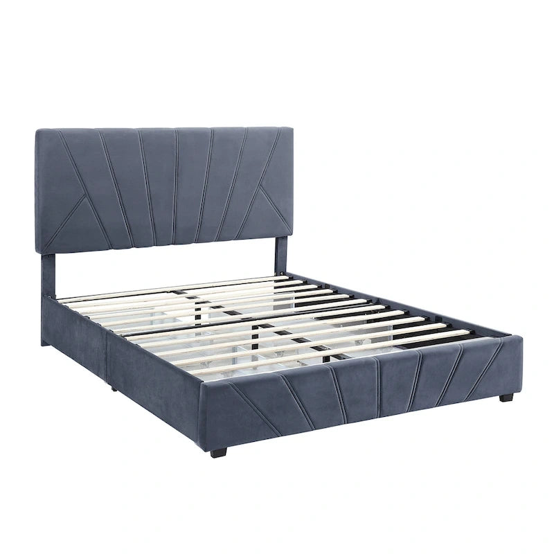 Upholstered 4-drawer Storage Bed