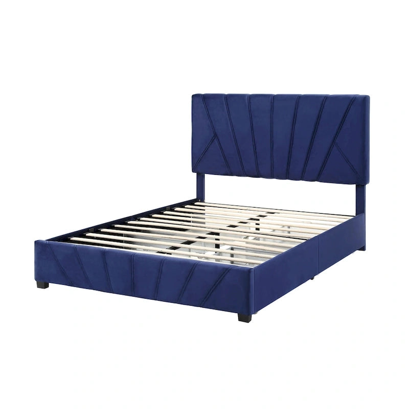 Upholstered 4-drawer Storage Bed