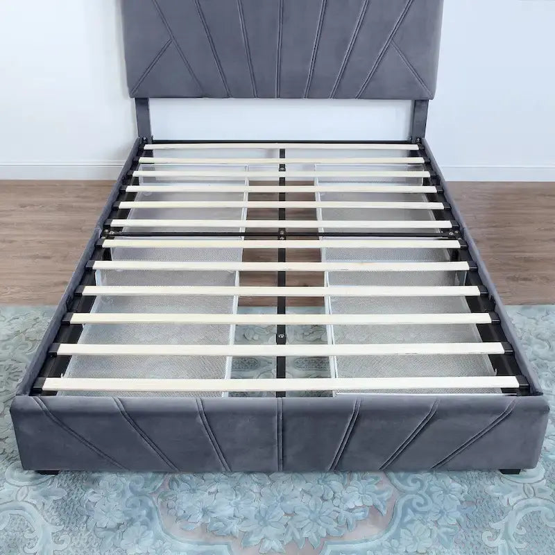 Upholstered 4-drawer Storage Bed