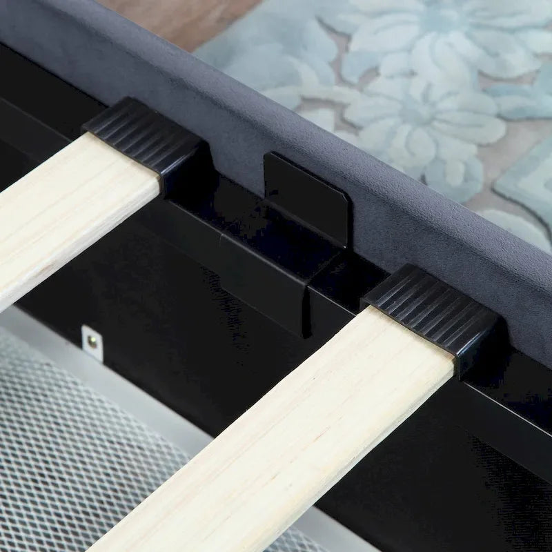Upholstered 4-drawer Storage Bed