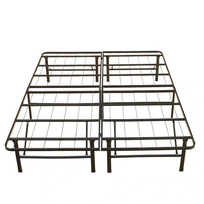 14-Inch Steel Platform Bed Frame with Center Support, No Box Spring Needed