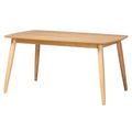 Mid-Century Modern Wood Dining Table, Seats 6, Rectangle