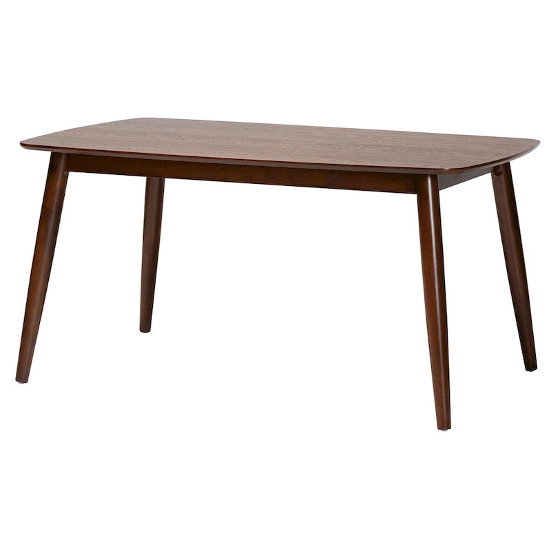 Mid-Century Modern Wood Dining Table, Seats 6, Rectangle