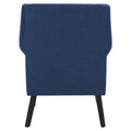 Classic Contemporary Linen Accent Chair with Rolled Arms