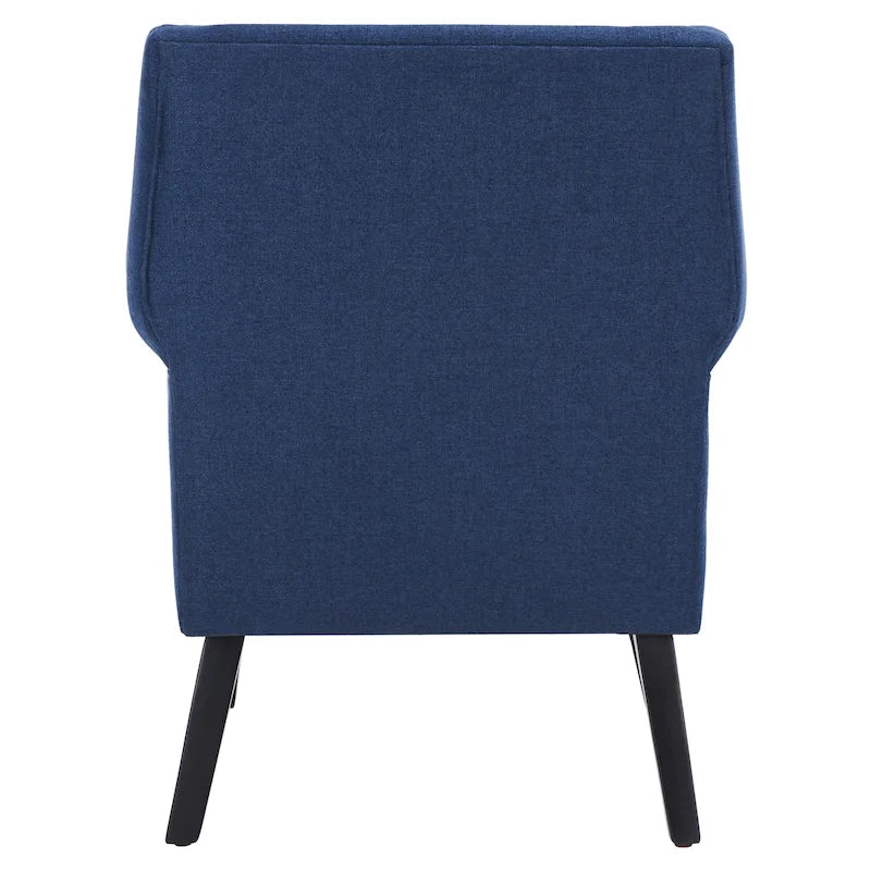 Classic Contemporary Linen Accent Chair with Rolled Arms