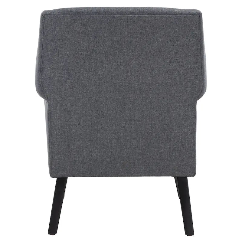 Classic Contemporary Linen Accent Chair with Rolled Arms