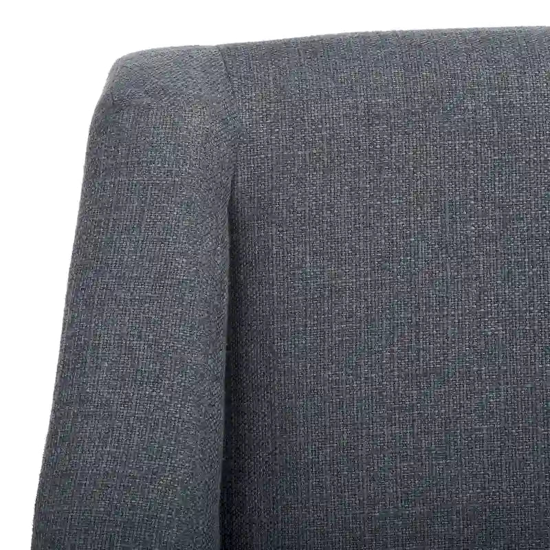 Classic Contemporary Linen Accent Chair with Rolled Arms