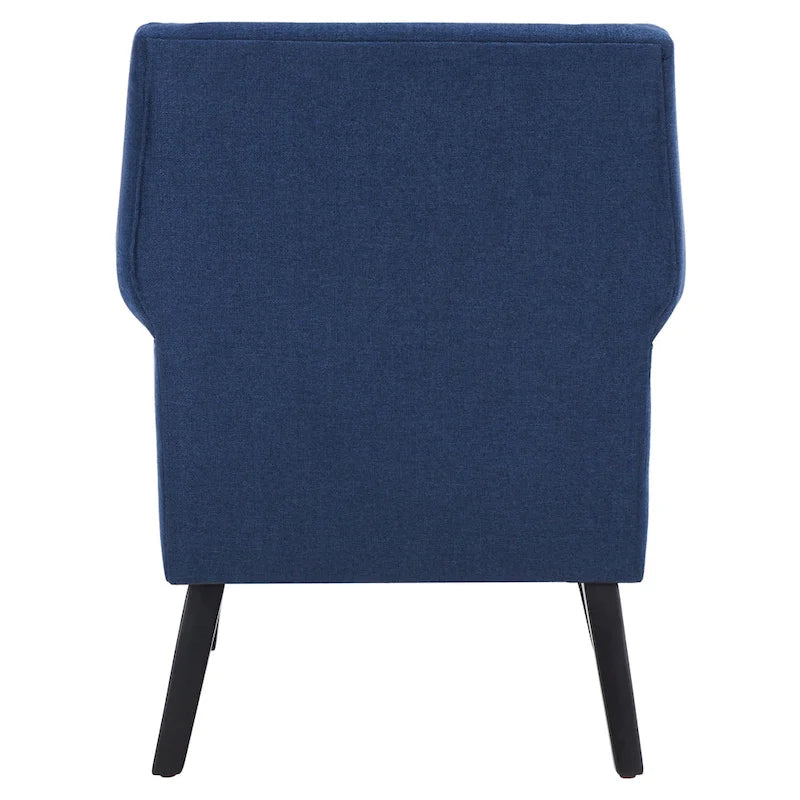 Classic Contemporary Linen Accent Chair with Rolled Arms