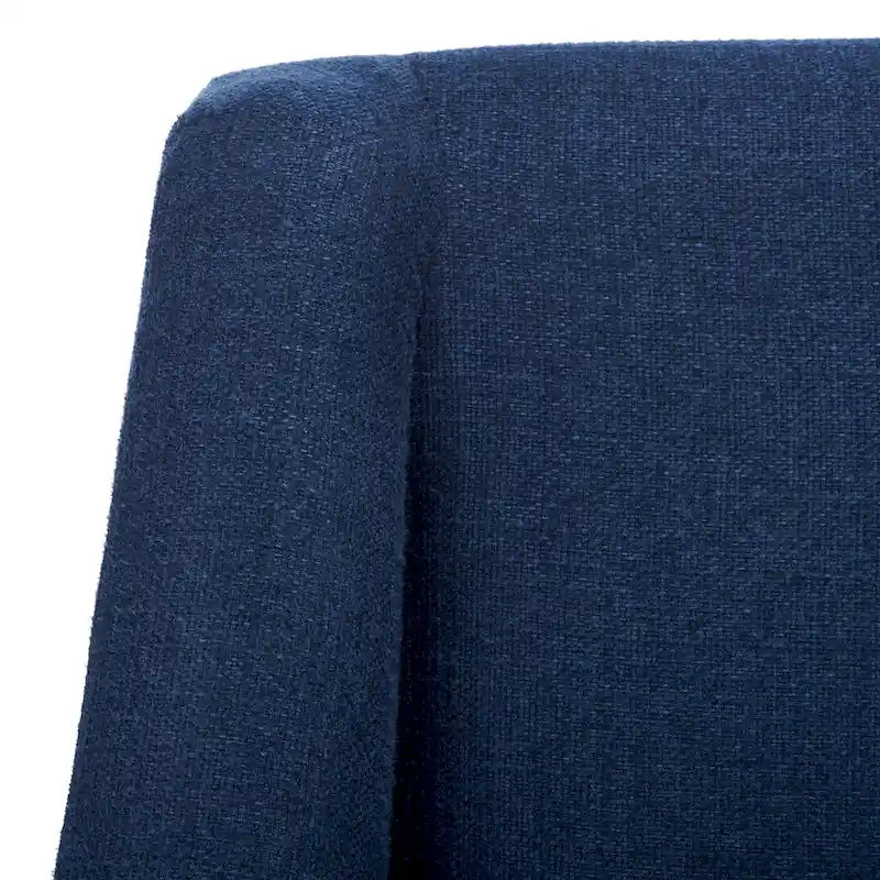 Classic Contemporary Linen Accent Chair with Rolled Arms
