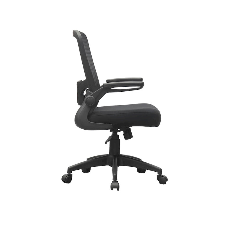 Mesh Back Office Task Chair with Flip Arms and Height Adjustment