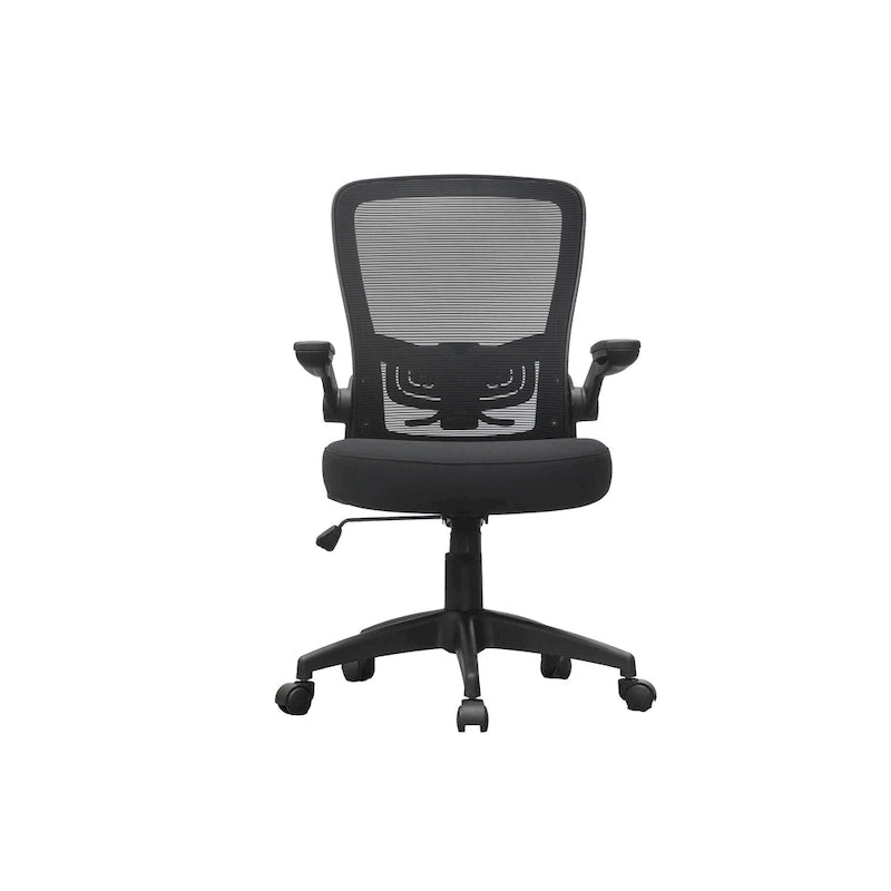 Mesh Back Office Task Chair with Flip Arms and Height Adjustment