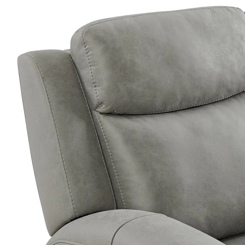 Transitional Manual Reclining Sofa, Gray
