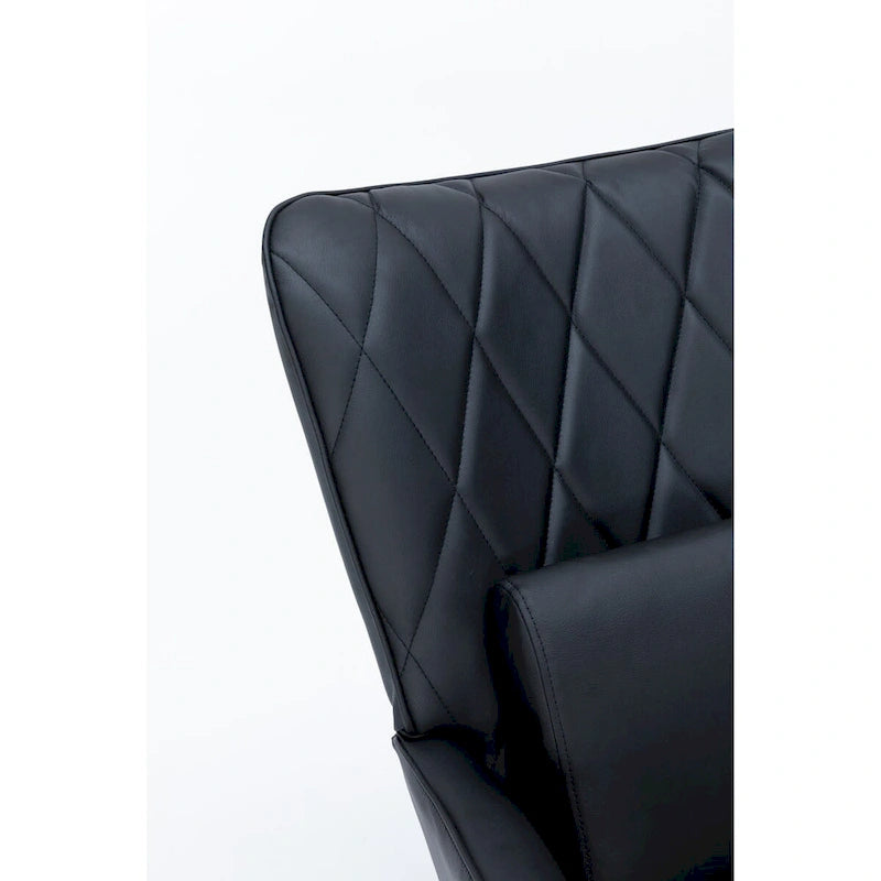 Rocking Chair with Lumbar Pillow and Footrest for Nursery and Living Room