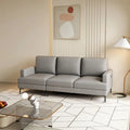 Modern Faux Leather Sectional Sofa with USB Charging Ports