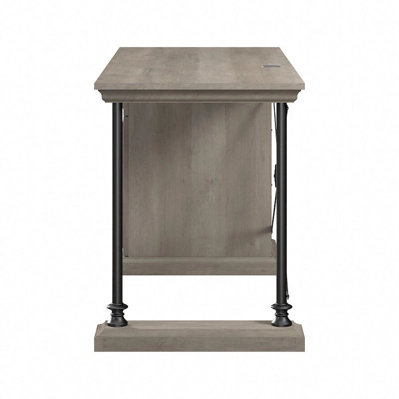 60 Inch Office Desk with Storage, Drawer, and Wire Management